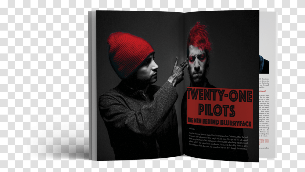 Twenty One Pilots Knit Cap, Advertisement, Poster, Person, Human Transparent Png