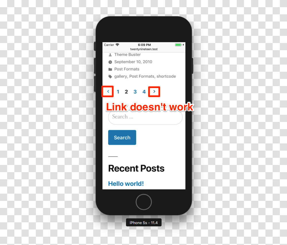 Twentynineteen Posts Format React Native Gesture Handler Example, Mobile Phone, Electronics, Cell Phone Transparent Png
