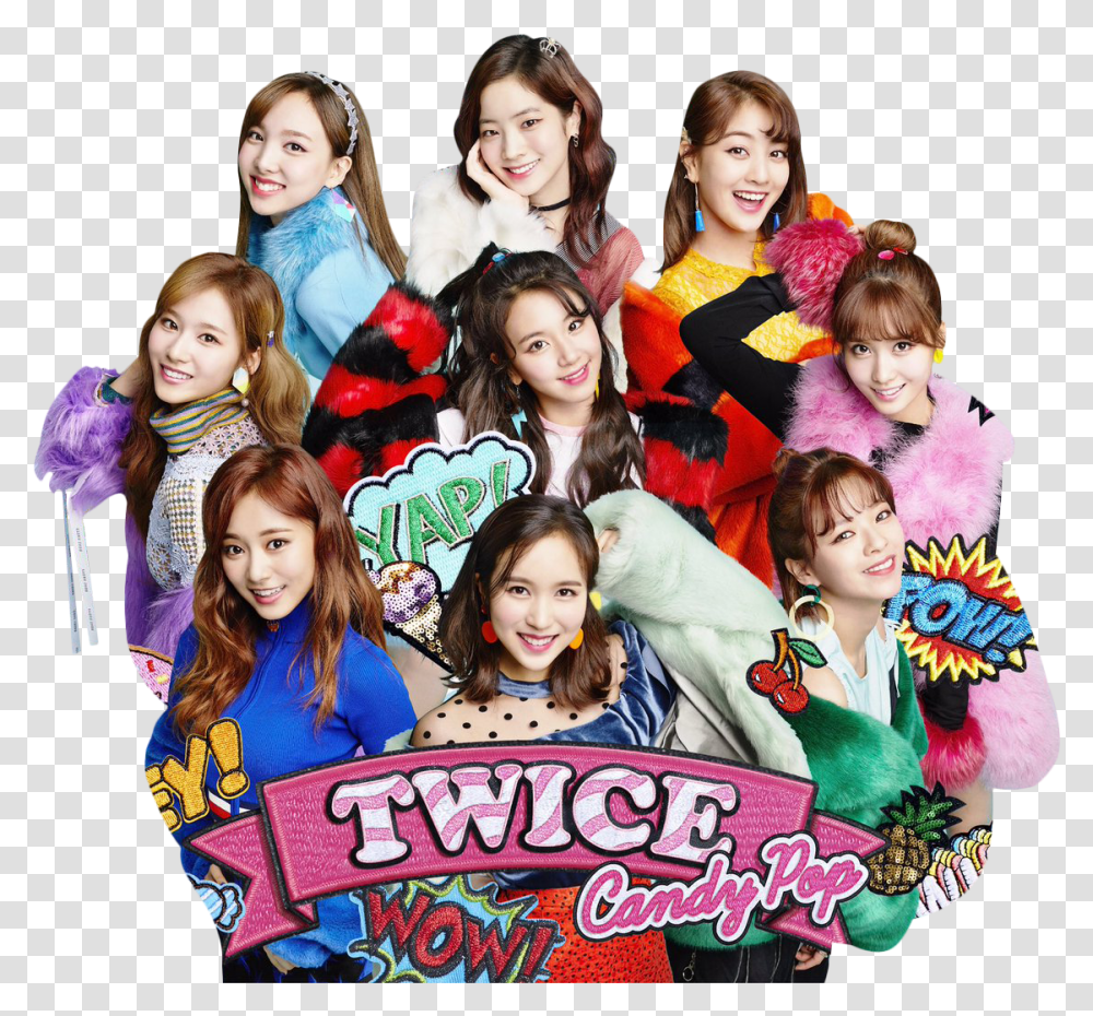 Twice Candy Pop, Person, Collage, Poster, Advertisement Transparent Png
