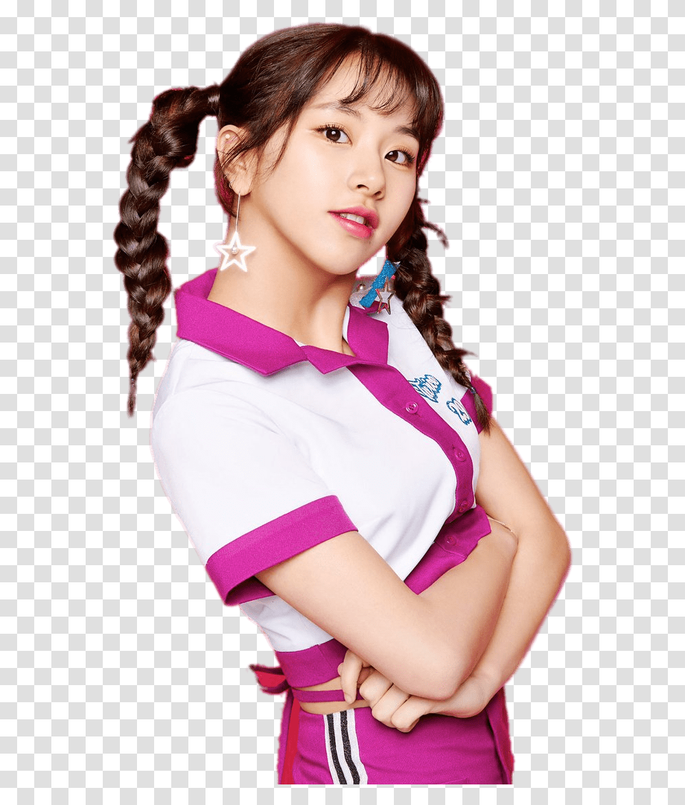 Twice Chaeyoung Braids, Hair, Person, Female Transparent Png