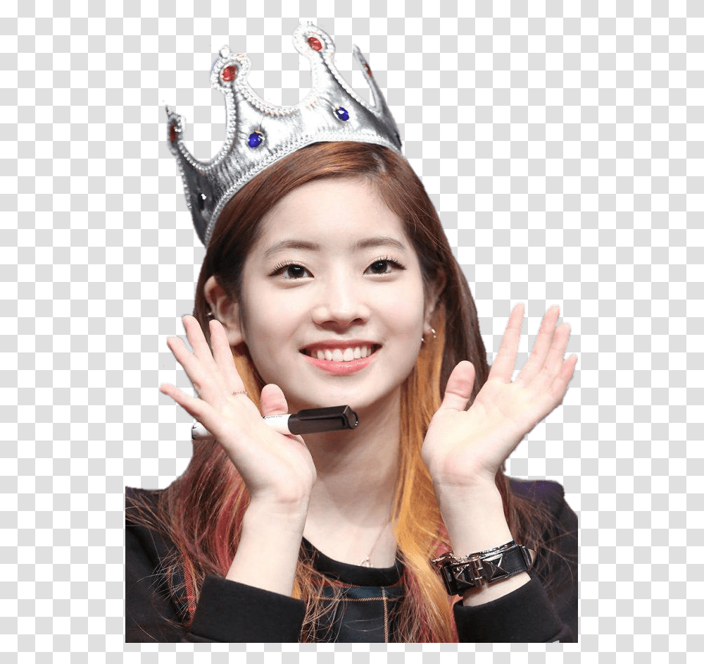 Twice Dahyun Wearing Crown Twice Crown, Person, Human, Accessories, Jewelry Transparent Png