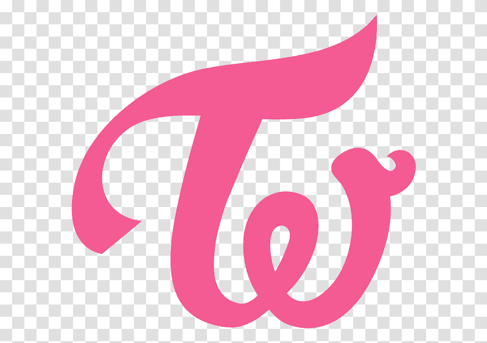 Twice Logo Kpop Pink Purple Image With Illustration, Alphabet, Axe Transparent Png