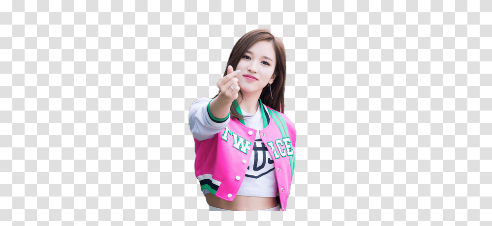 Twice Mina Making Love Sign, Female, Person, Human Transparent Png