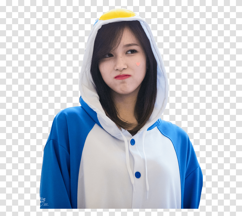 Twice Mina Penguin Onesie, Apparel, Hood, Sweatshirt Transparent Png