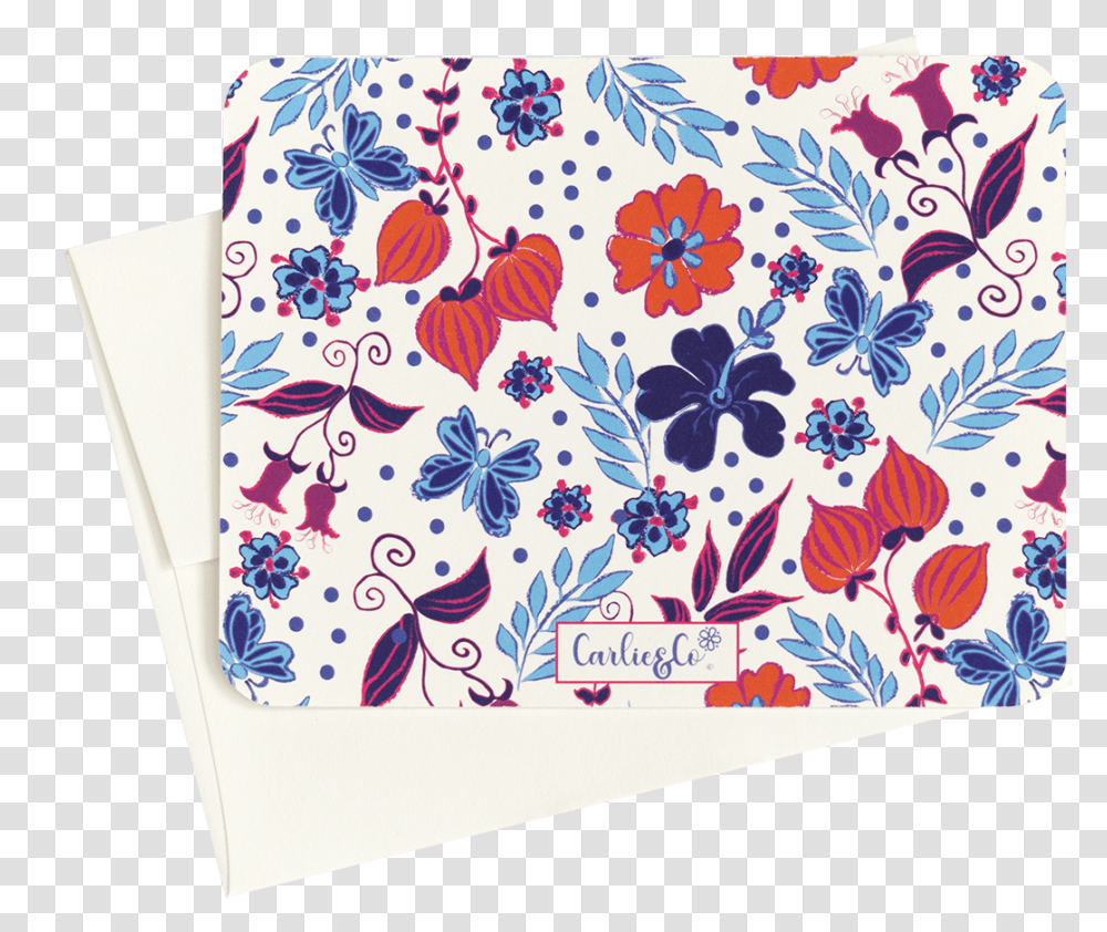 Twighlight Flat Note Card, Label, Floral Design, Pattern Transparent Png