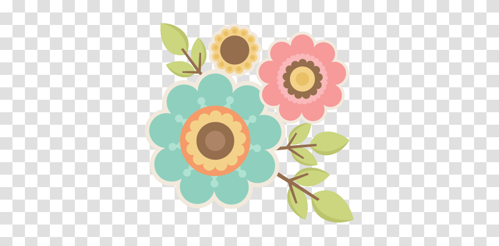 Twigs With Flowers Svg Cute Flower 64970 Images Cute Flower Clipart, Floral Design, Pattern, Graphics, Rug Transparent Png