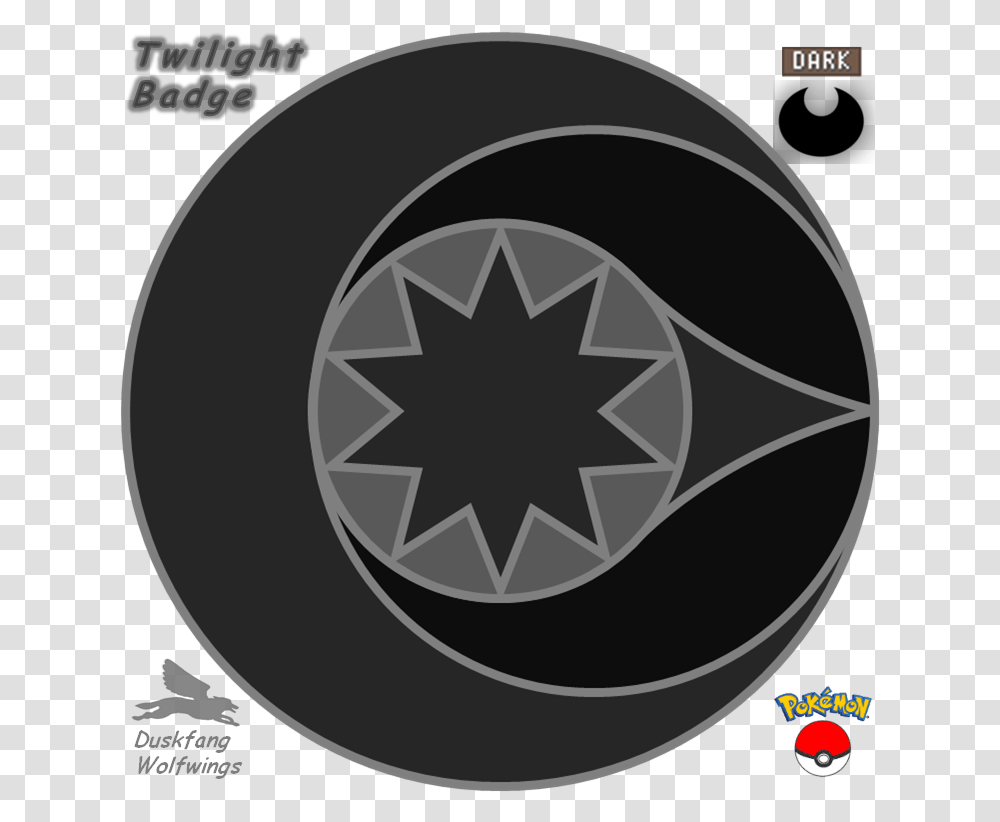 Twilight Badge For Dark Type Pokmon Gym Old School Astros Logo, Trademark, Star Symbol, Recycling Symbol Transparent Png