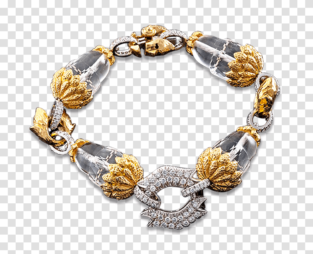 Twilight Carved Crystal And Diamond Link Bracelet, Jewelry, Accessories, Accessory, Person Transparent Png
