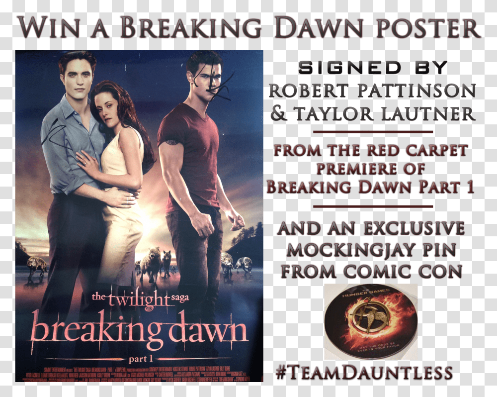 Twilight Saga Breaking Dawn Part, Person, Human, Advertisement, Poster Transparent Png