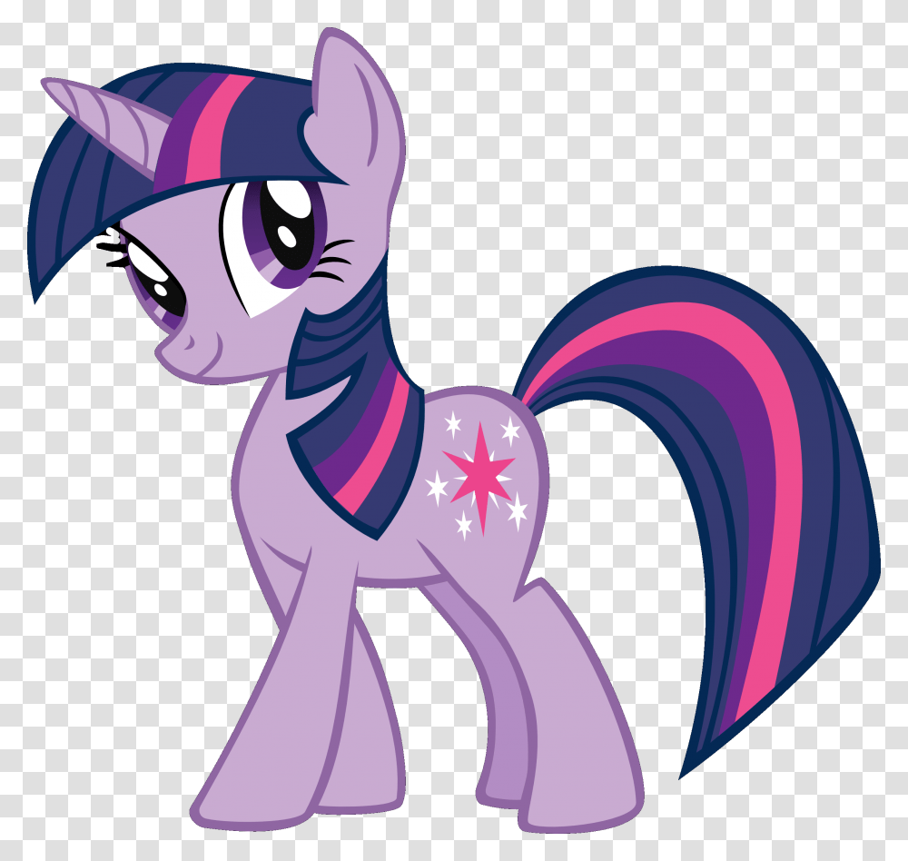 Twilight Sparkle My Little Pony Ponies, Purple, Figurine Transparent Png