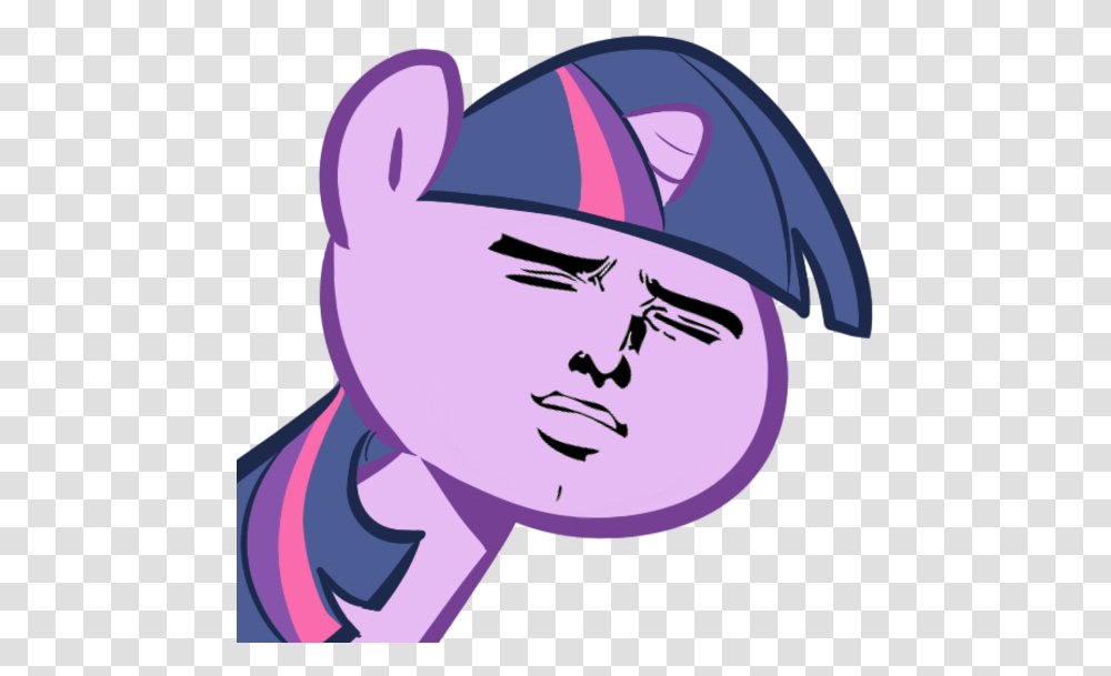Twilight Sparkle Rainbow Dash Pony Face Pink Purple My Little Pony Meme, Apparel, Helmet Transparent Png