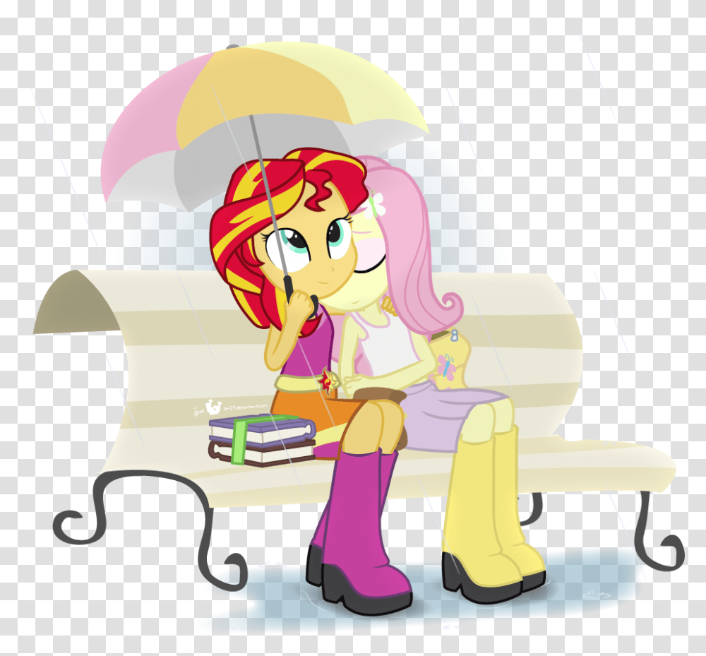 Twilight Sparkle Sunset Shimmer Fluttershy Rainbow My Little Pony Equestria Girls Rain, Leisure Activities, Crowd, Meal Transparent Png