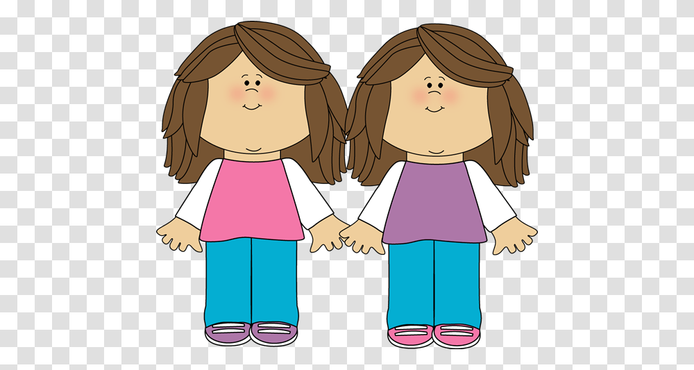 Twin Sisters Clip Art Image Clipart Clip Art, Hand, Holding Hands Transparent Png