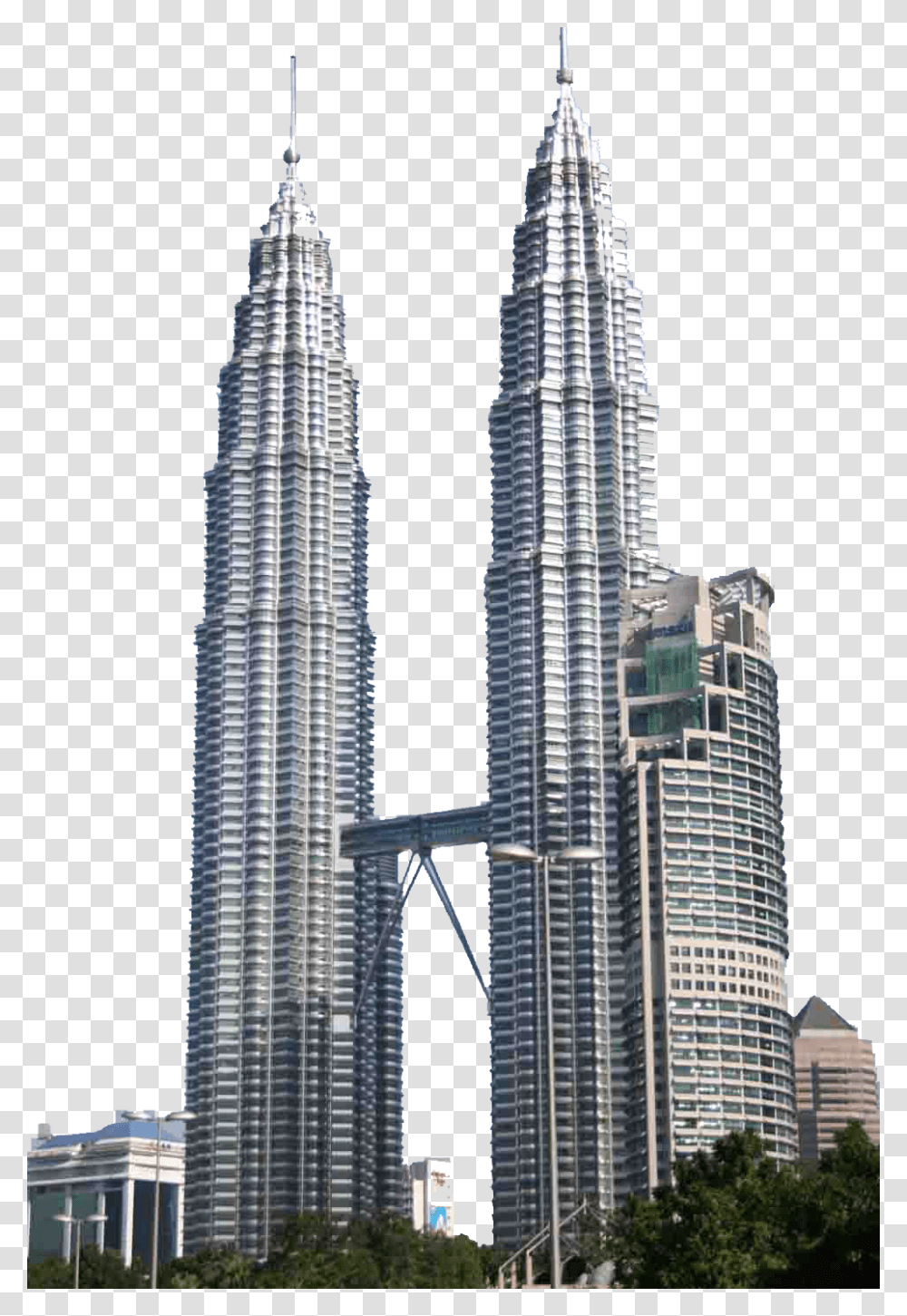 Twin Tower Klcc, High Rise, City, Urban, Building Transparent Png