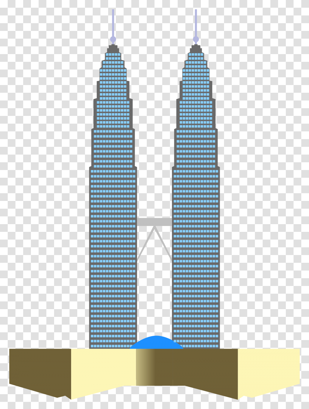Twin Towers Clipart, Building, City, Urban, Architecture Transparent Png