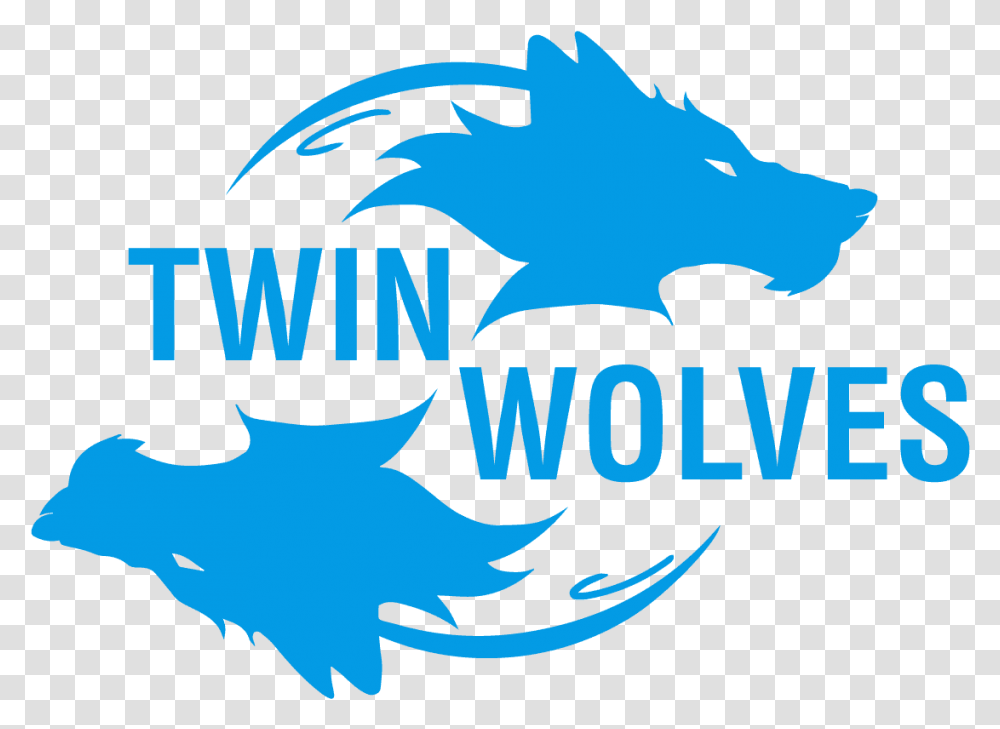 Twin Wolves Studio Indie Video Games Development Studio Twin Wolf Logo, Symbol, Trademark, Poster, Advertisement Transparent Png