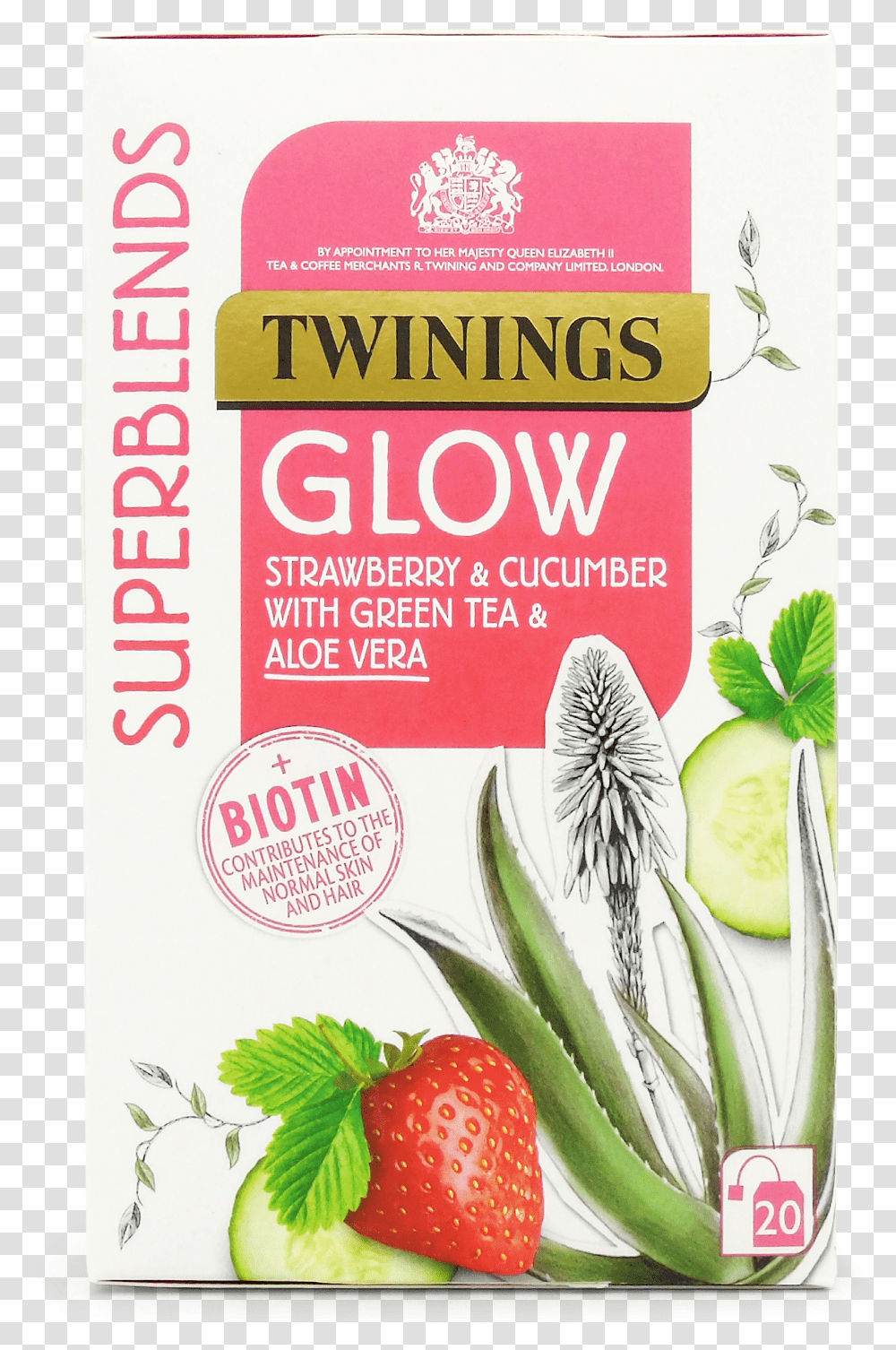 Twinings Glow Tea, Plant, Fruit, Food, Strawberry Transparent Png