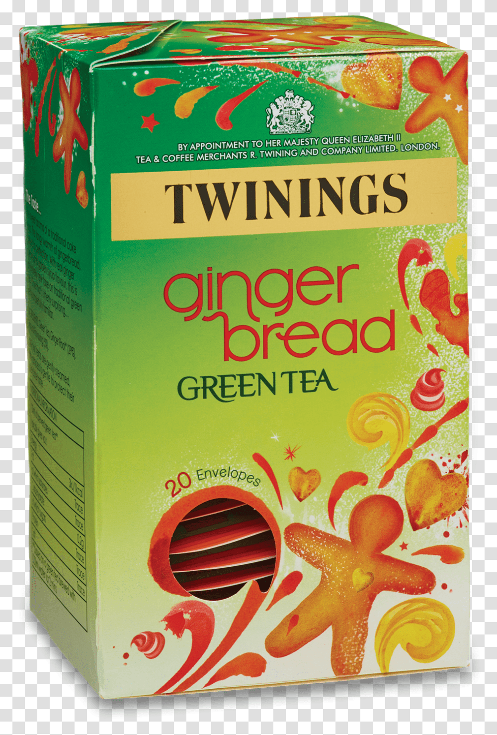 Twinings Green Tea Gingerbread, Vase, Jar, Pottery, Food Transparent Png