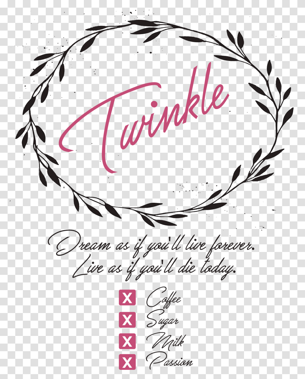 Twinkle Download Illustration, Calligraphy, Handwriting, Paper Transparent Png