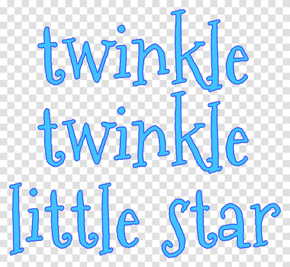 Twinkle Star Words Fonts Christmas Stickerblue Calligraphy, Handwriting, Alphabet, Flyer Transparent Png