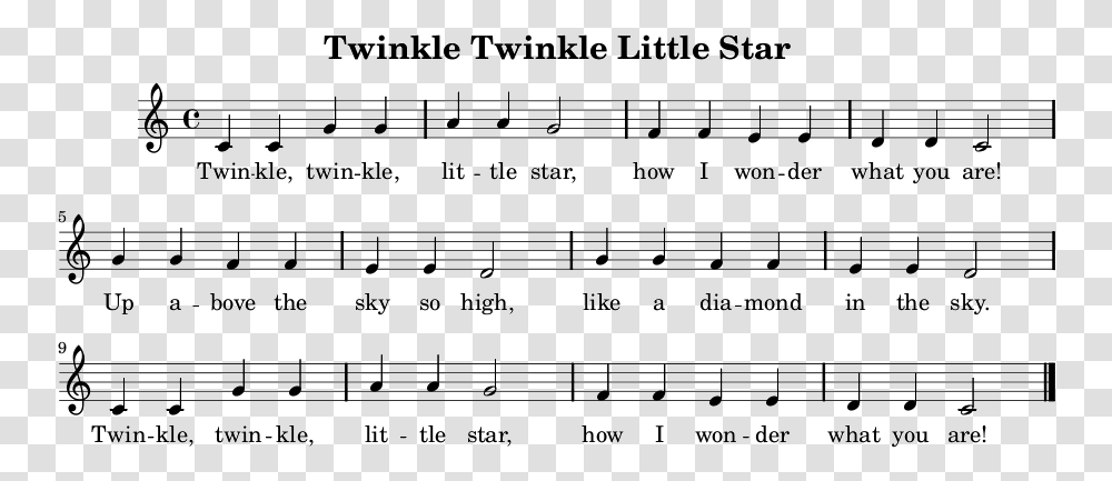 Twinkle Twinkle Sheet Music Sheet Music For Twinkle Twinkle Little Star Kids, Scoreboard, Silhouette, Leisure Activities Transparent Png