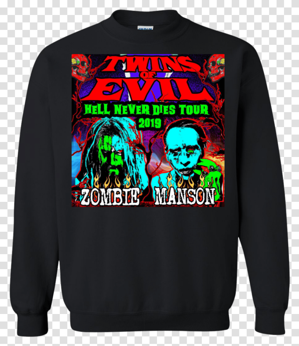 Twins Of Evil Tour 2019, Apparel, Sleeve, Sweatshirt Transparent Png