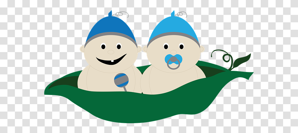 Twins Two Peas In A Pod Pea Clip Art, Nature, Outdoors, Clothing, Snowman Transparent Png