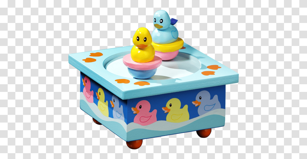 Twirlytunes Rubber Ducky Wooden Music Box Clipart Full Soft, Bird, Animal, Inflatable Transparent Png