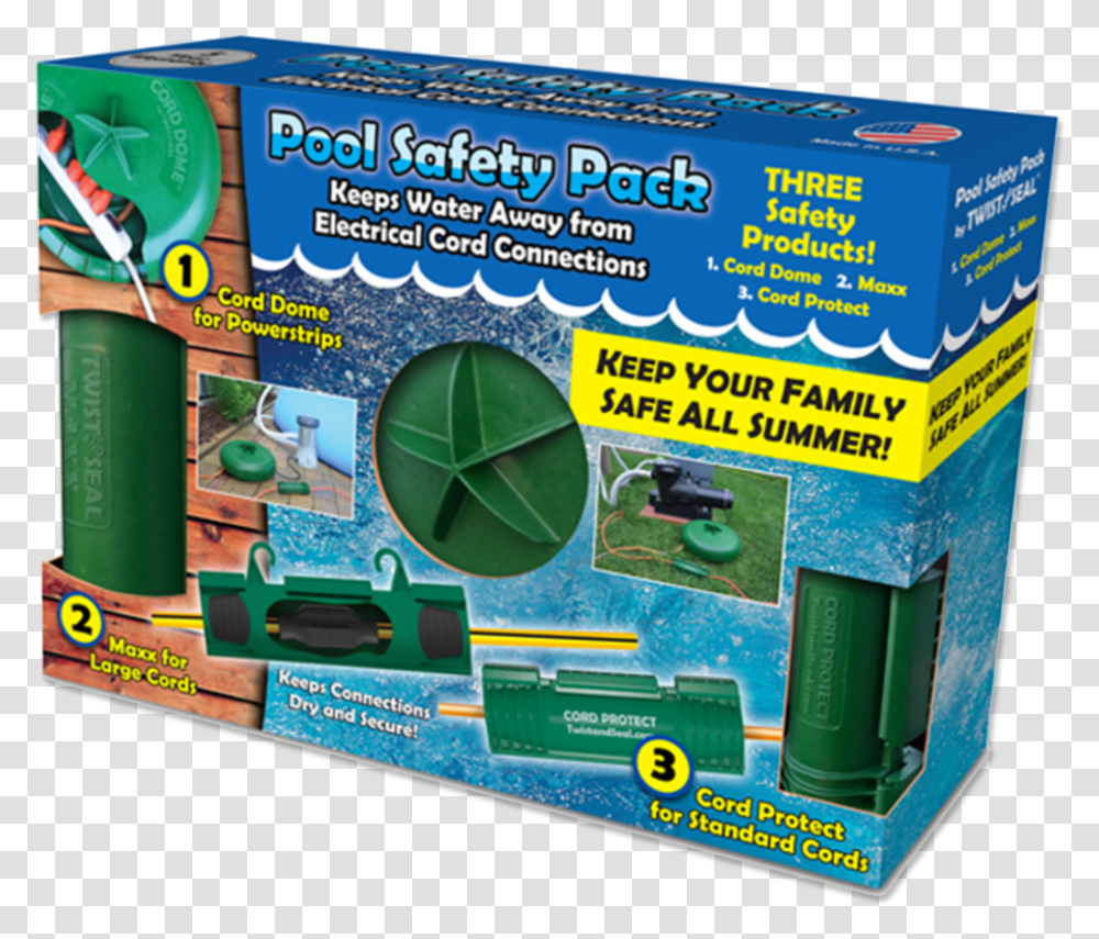 Twist And Seal Pool Safety Pack Cover Pool Extension Cord, Flyer, Poster, Paper, Advertisement Transparent Png