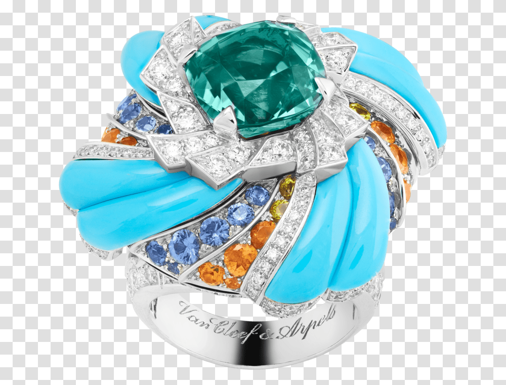 Twist Ring Van Cleef Ampamp Van Cleef High Jewellery Turquoise, Accessories, Jewelry, Gemstone, Diamond Transparent Png