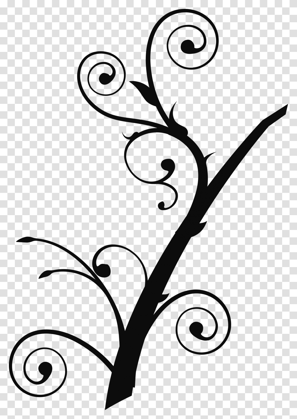 Twisted Branch Icons, Floral Design, Pattern Transparent Png