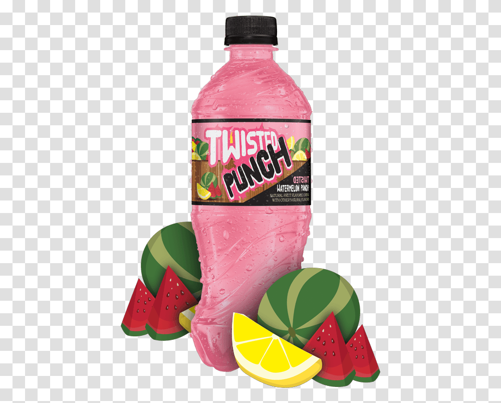 Twisted Punch Watermelon Punch, Bottle, Beverage, Drink, Soda Transparent Png