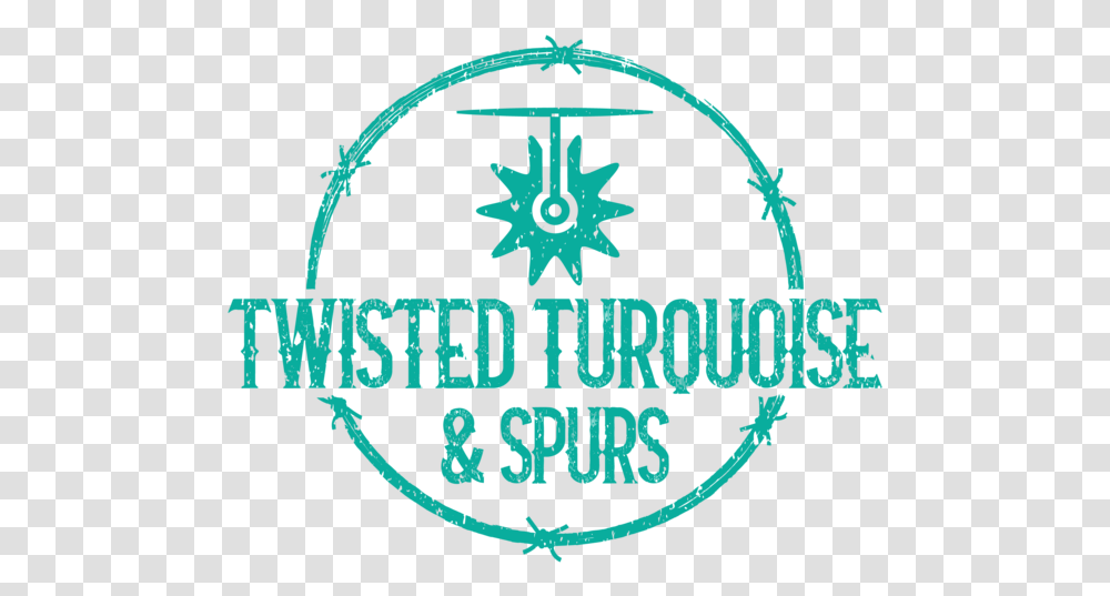 Twisted Turquoise Amp Spurs Circle, Logo, Trademark Transparent Png
