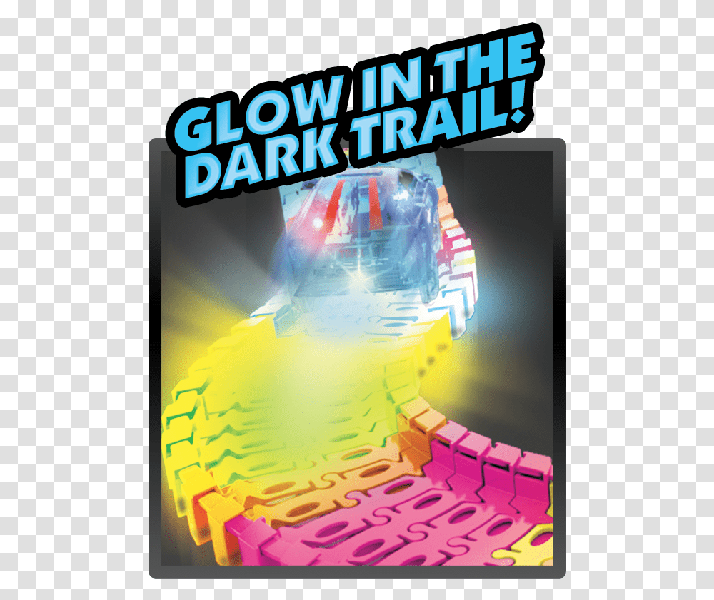 Twister Tracks 221 Neon Glow Track 1 Police CarSrcset Graphic Design, Poster, Advertisement Transparent Png