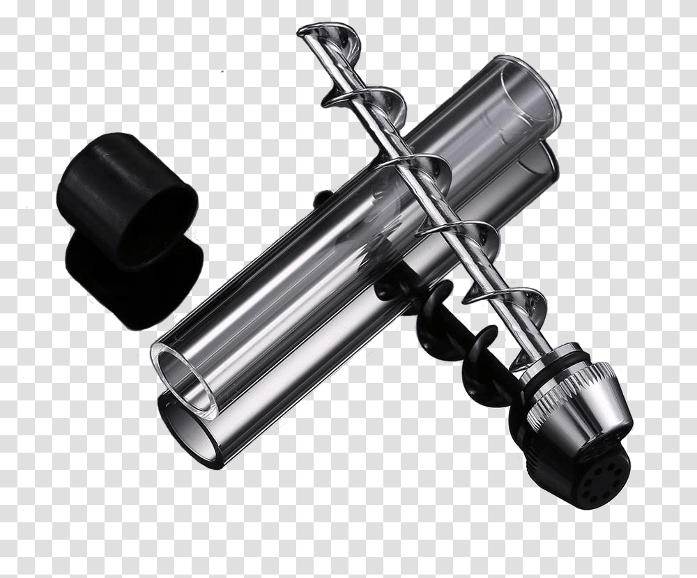 Twisty Glass Blunt Cylinder, Sink Faucet, Tool, Weapon, Weaponry Transparent Png