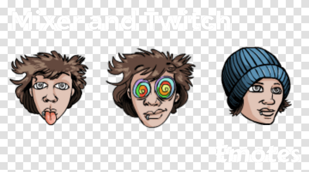 Twitch Emote Illustration, Face, Person, Poster, Advertisement Transparent Png
