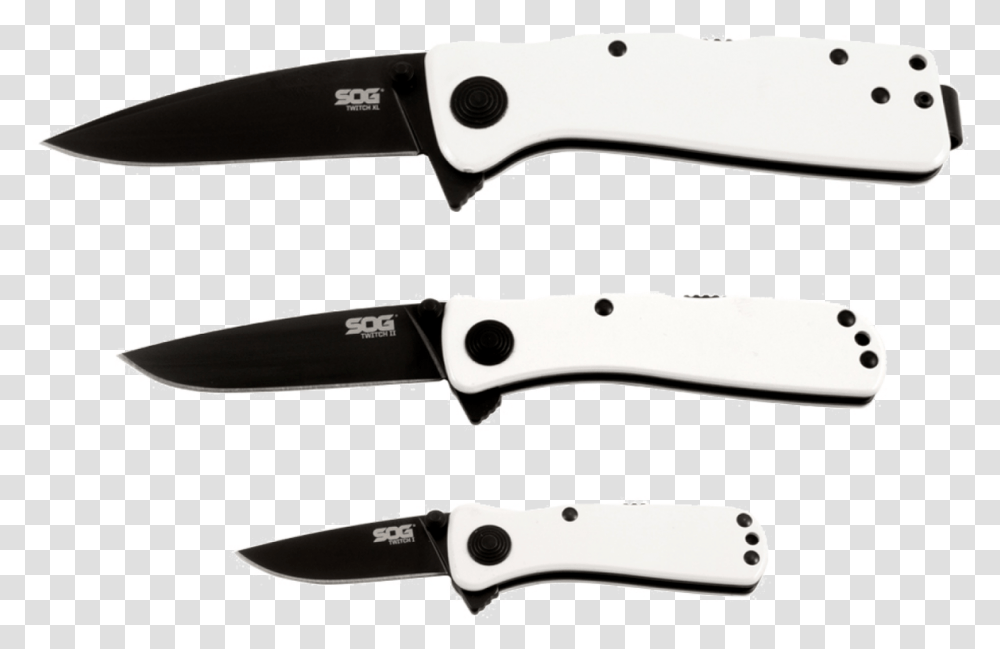 Twitch Gift Set Sog Twitch 2 White, Knife, Blade, Weapon, Weaponry Transparent Png
