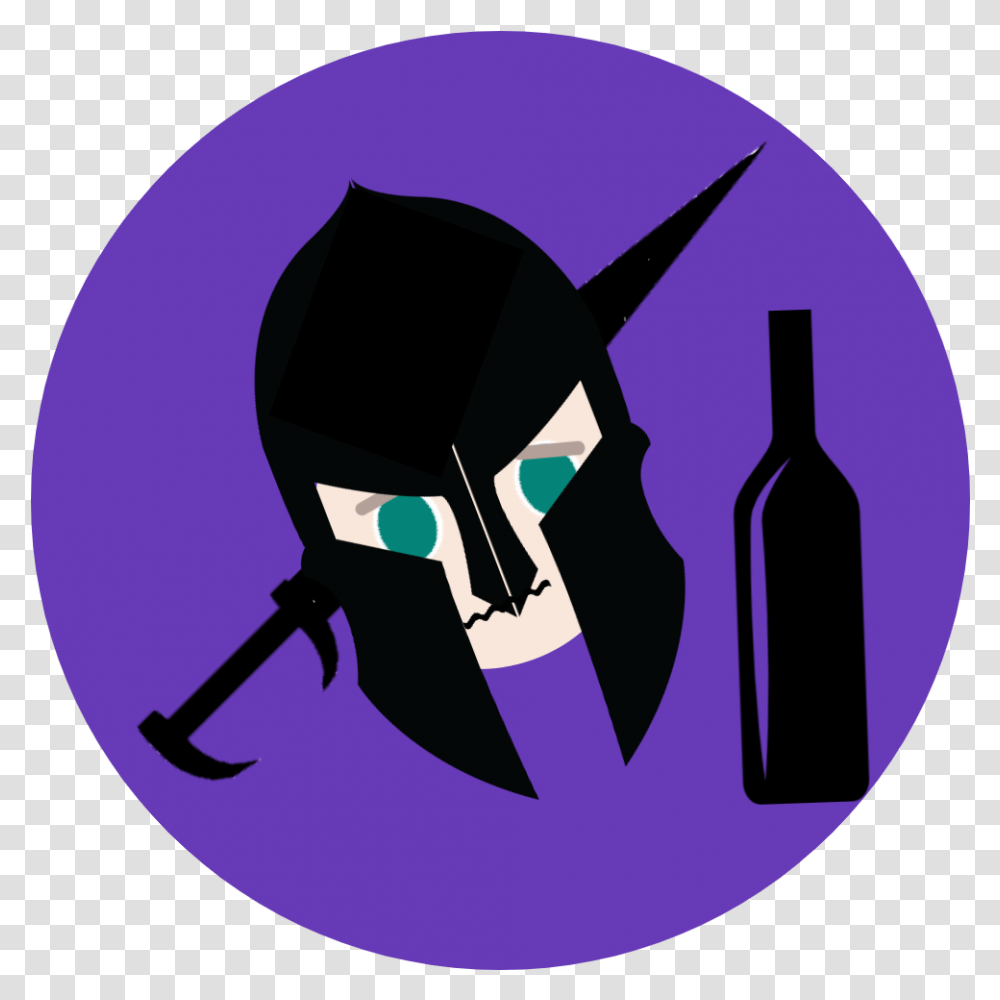 Twitch Logo Black 3 Image Alcoholic Beverage, Symbol, Trademark, Ninja, Graphics Transparent Png