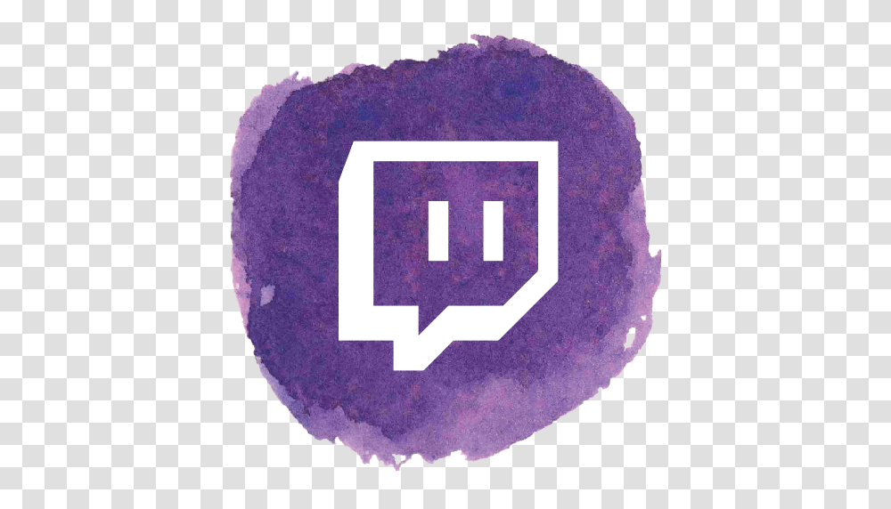 Twitch, Logo, Purple, Rug, Dye Transparent Png