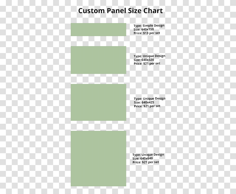 Twitch Panel Size Chart Usa Size Chart, Label, Alphabet, QR Code Transparent Png