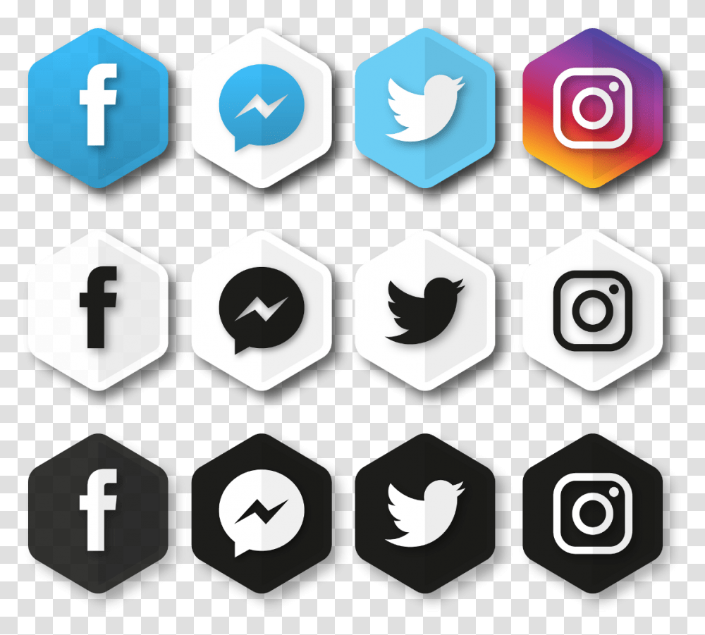 Twitter And Instagram Social Media Pages, Rug, Number Transparent Png