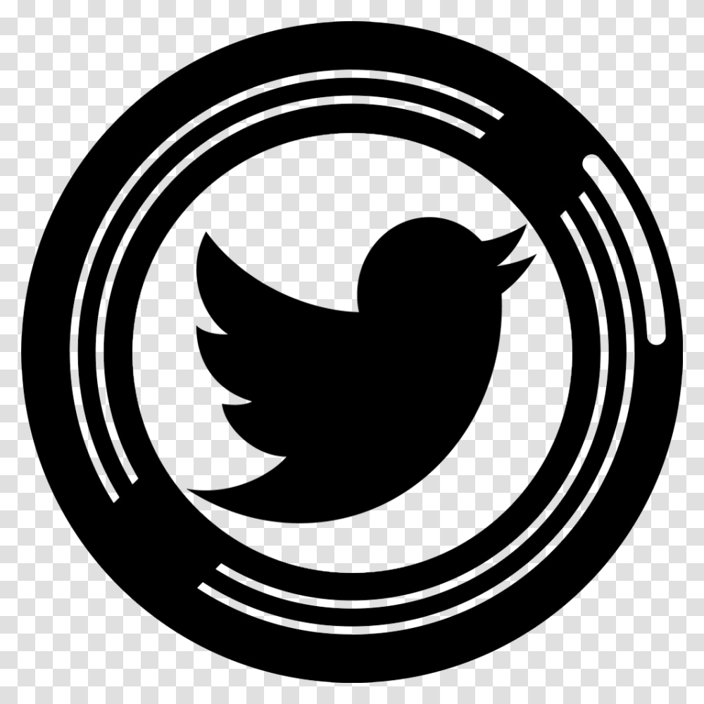 Background Round Twitter Logo Twitter Hitam Bird Animal Transparent Png Pngset Com