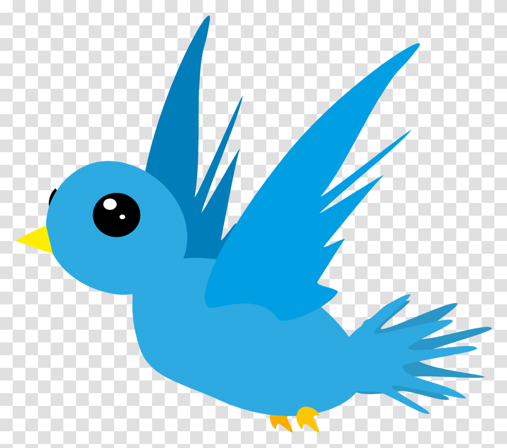 Twitter Bird Cartoon A Bird Clipart, Animal, Flying, Airplane, Aircraft Transparent Png