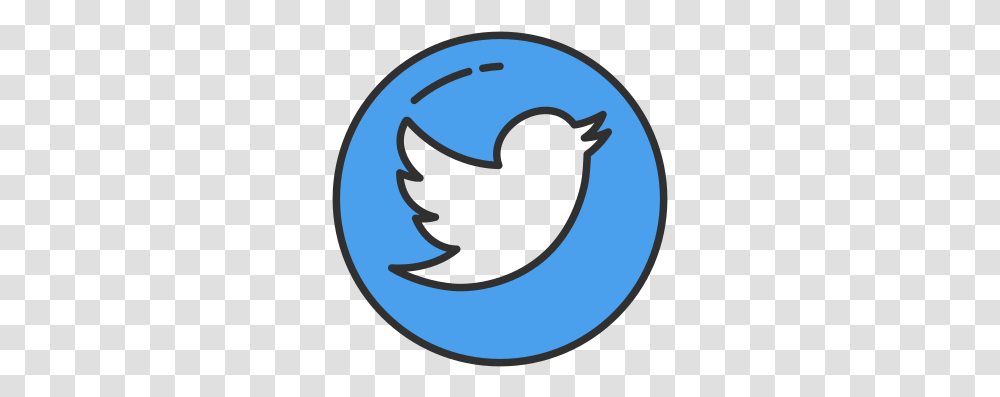 Twitter Circle Icon 5 Image Facebook Icon Cartoon, Logo, Symbol, Bird, Animal Transparent Png