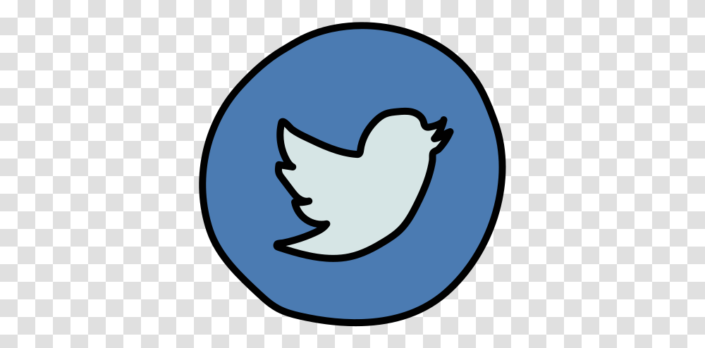 Twitter Circled Icon Free Download And Vector Clip Art, Bird, Animal, Fowl, Poultry Transparent Png