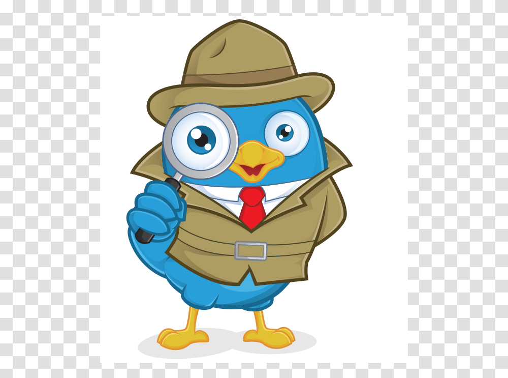 Twitter Detective Square Bird Detective, Toy, Angry Birds, Animal Transparent Png