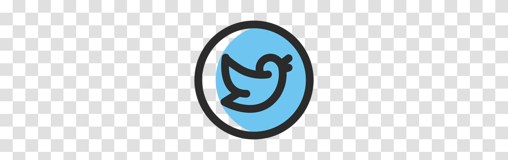 Twitter Distorted Round Icon, Logo, Trademark Transparent Png