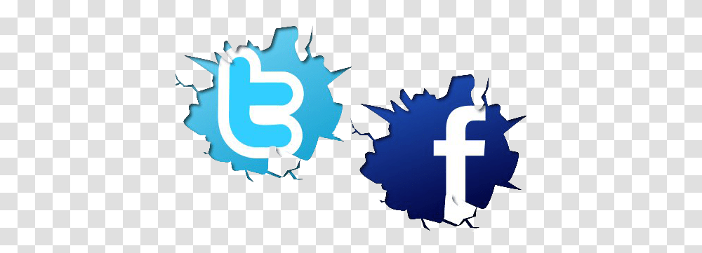 Twitter Facebook Icon Twitter Y Facebook Logo, Hand, Text, Plot, Number Transparent Png