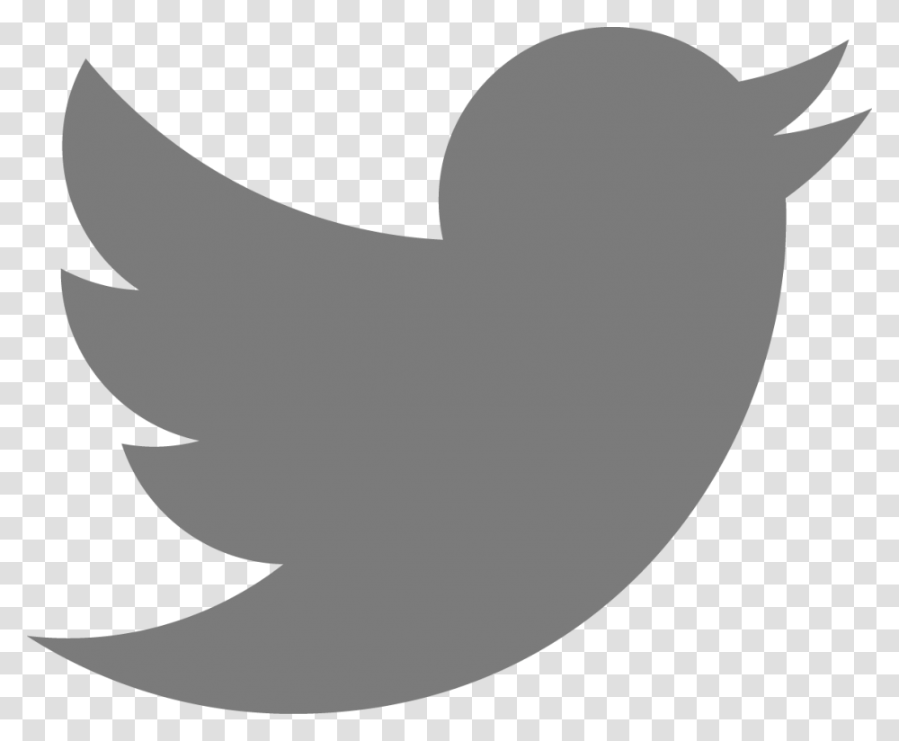 Twitter Grey Logo Download Logo Twitter Gris, Label, Silhouette, Sticker Transparent Png