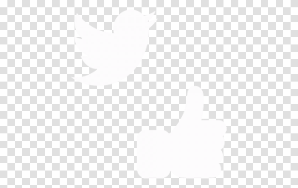 Twitter Icon And Facebook Twitter Logo Flat, Stencil, Finger, Silhouette, Person Transparent Png